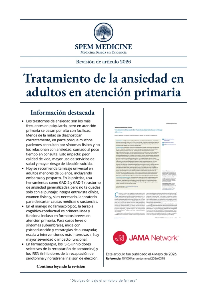 Portada: Tratamiento de la ansiedad